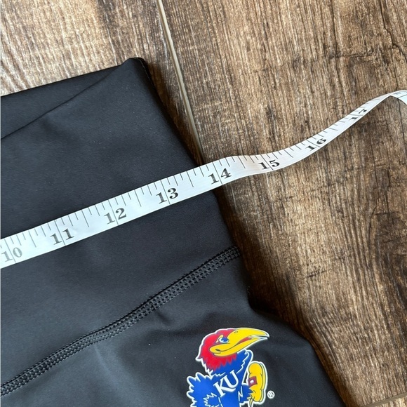 Adidas Prime Green Aeroready KU Jayhawk Black Leggings Women's Size Large Tall - Picture 12 of 12